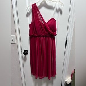 Red David’s Bridal Bridesmaid Dress